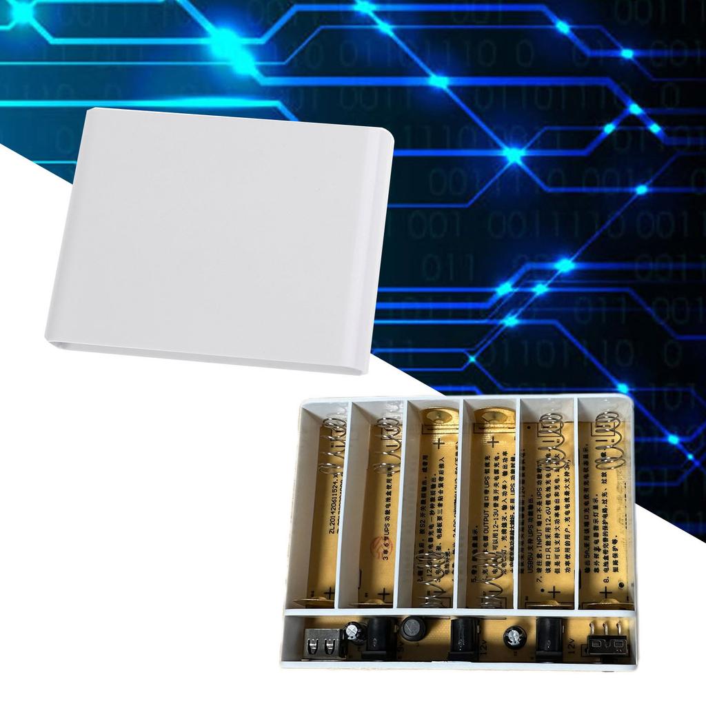 USB 5 В 9 В 12 В выход 18650 аккумулятор UPS Power Banks Box с кабелем 5,5x2,1 мм «папа-папа» для маршрутизатора, телефона, светодиодной камеры видеонаблюдения