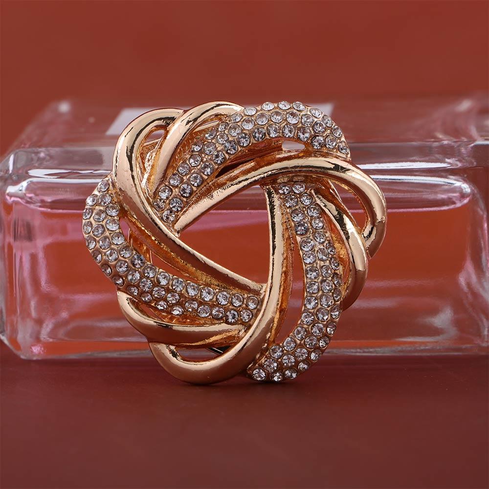 Модная бижутерия Стразы Женская пряжка для шарфа Зажим для шали Броши в корейском стиле Кольцо для шарфа