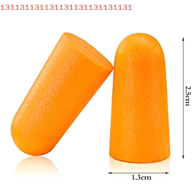 10Pairs Soft Orange Foam Ear Plugs Tapered Travel Sleep Noise Prevention Earplugs Noise Reduction Sound Insulation EarProtection