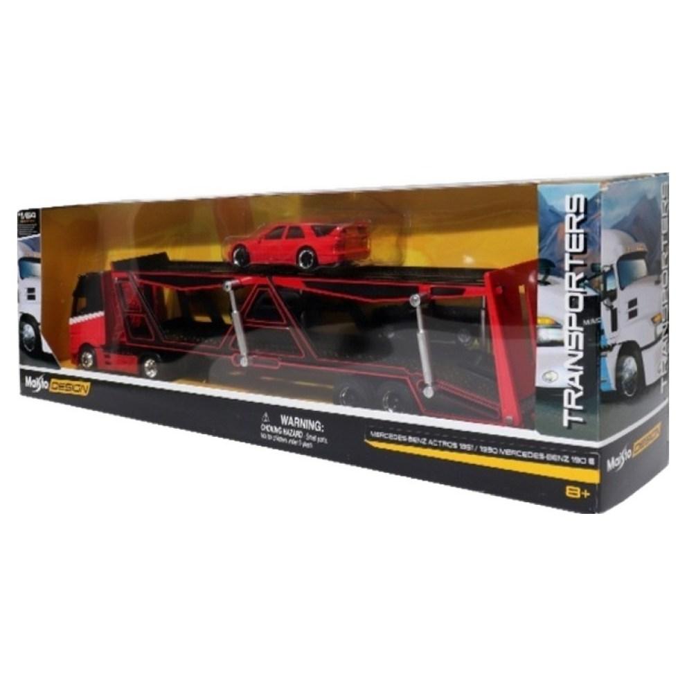 Майсто 1:64 литая модель Mercedes-Benz Actros Автовоз (красный)