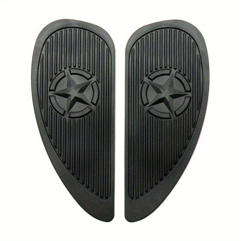 1pair Classic Vintage Motorcycle Tank Knee Pad Retro Motorcycle Gas Fuel Tank Rubber Stickers Pad Protector Sheath