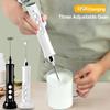 3 In 1 Portable Rechargeable Electric Milk Frother Foam Maker Handheld Foamer High Speeds Drink Mixer Coffee Frothing Wand