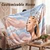 Custom Name Flannel Blanket,Ariana Grande Lightweight Warm Bed Blanket For Couch & Holiday Gift
