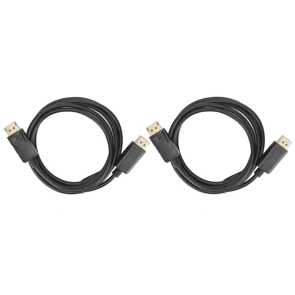 2Pcs DisplayPort Connecting Line DP To DP Cable 1.8M DP Male To Male Adapter Cable