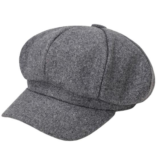 Модная широкополая шляпа Newsboy с защитой от солнца, универсальная, однотонная, восьмиугольная, шерстяная