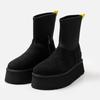 New Fashion Round Toe Designer Sneakers for Women Winter Simple Solid Color Outdoor Banquet Party Women Boots Zapatos