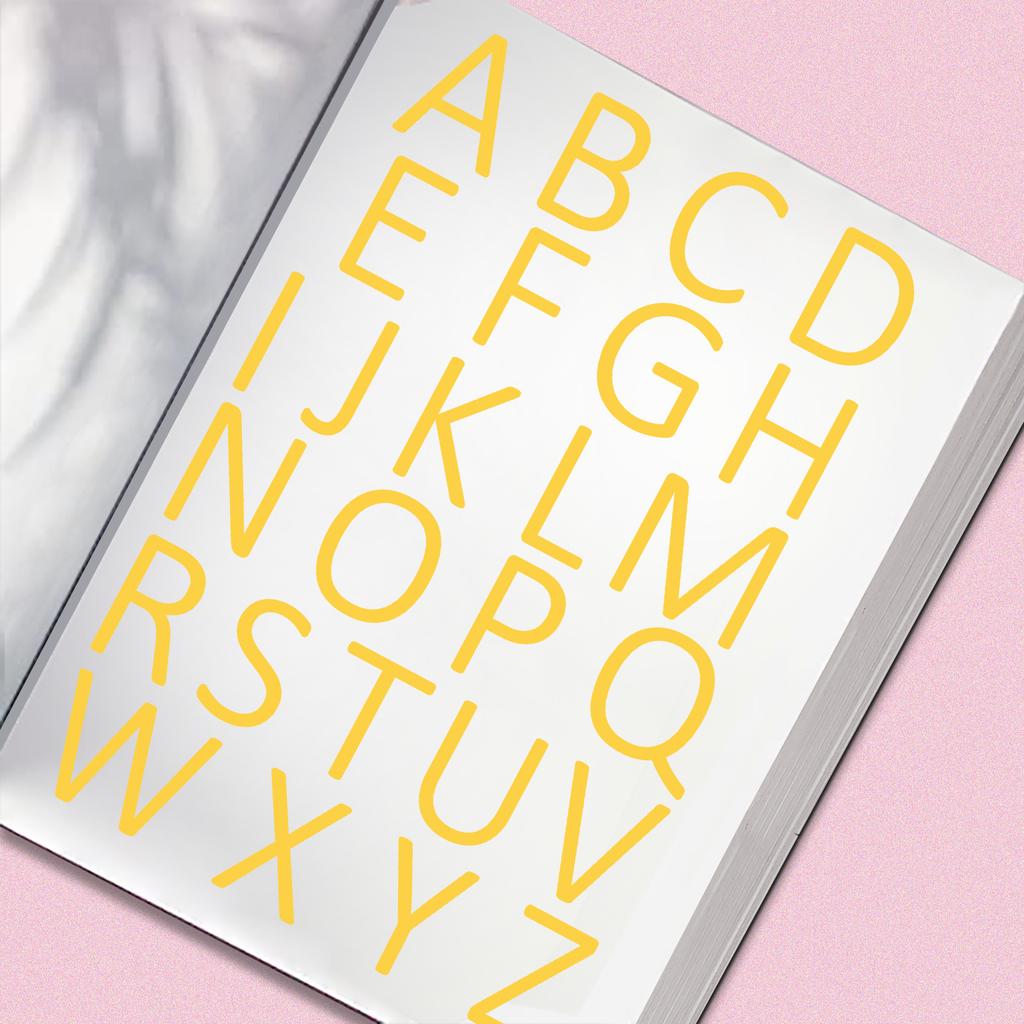 12 Наклеек с буквами Цветные Английские Цифровые Комбинации Сделай сам Чашка для воды Компьютерная декорация Водонепроницаемые Наклейки для ручного аккаунта