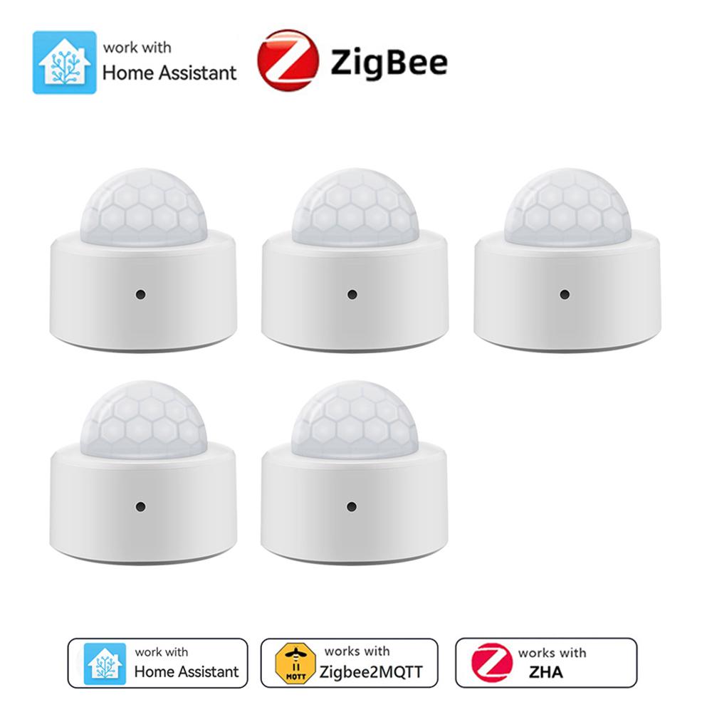 Мини PIR-датчик движения Home Assistant Zigbee, пассивный инфракрасный датчик тревоги безопасности, работает с EWelink Zigbee2MQTT