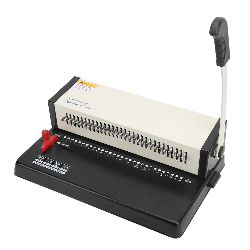 Multifunctional Loose Leaf Hole Punch Desktop Paper Punching Binding Tool 9.5mm Pitch