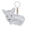 Dog Hair Collector Charm Keychain Transparent Pet Fur Keepsake Capsule Rabbit Memorial Pet Hair Collection Bottle Charm with Keyring Gift for