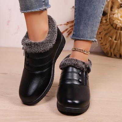 Материнская обувь для внешней торговли, хлопковая обувь, женские зимние бархатные теплые снежные ботинки, хлопковые ботинки на плоской подошве для среднего и пожилого возраста, нескользящие