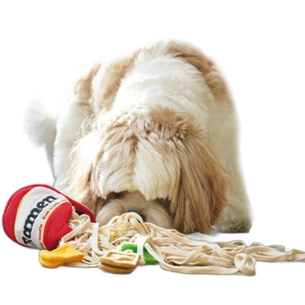 Игрушка для лакомств в форме лапши, игрушка для выдачи лакомств, интерактивная развивающая игрушка, игрушка-головоломка для вынюхивания для маленьких и средних собак