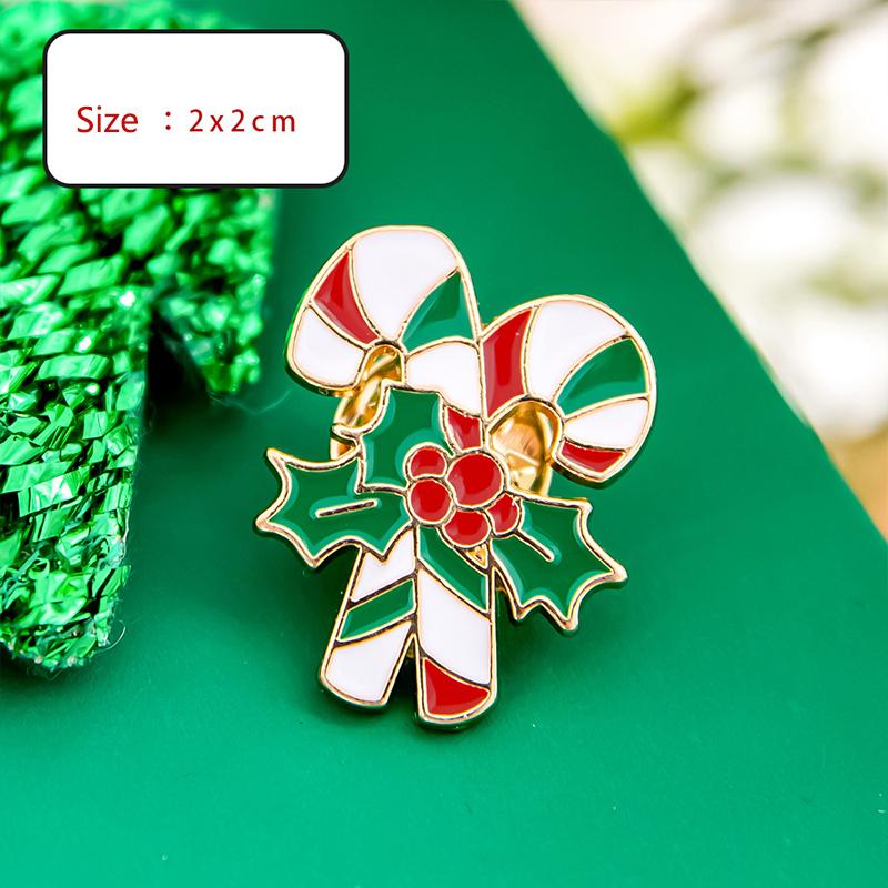 Модная металлическая рождественская брошь мультфильм милый Санта-Клаус снеговик дерево лось эмалированный значок одежда аксессуары подарки