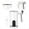 Electric Milk Frother and Steamer Simple Drink Mixer for Cream Coffee Matcha White