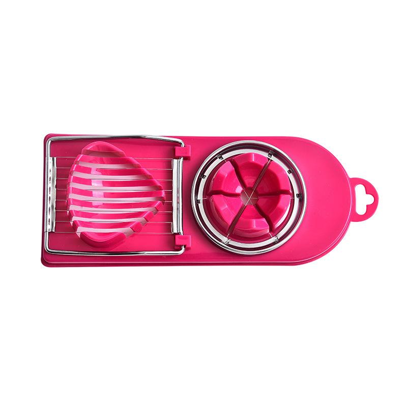 2 в 1 Многофункциональная яйцерезка Яйцерезка из нержавеющей стали Форма для резки мяса в форме цветка Кухонные гаджеты