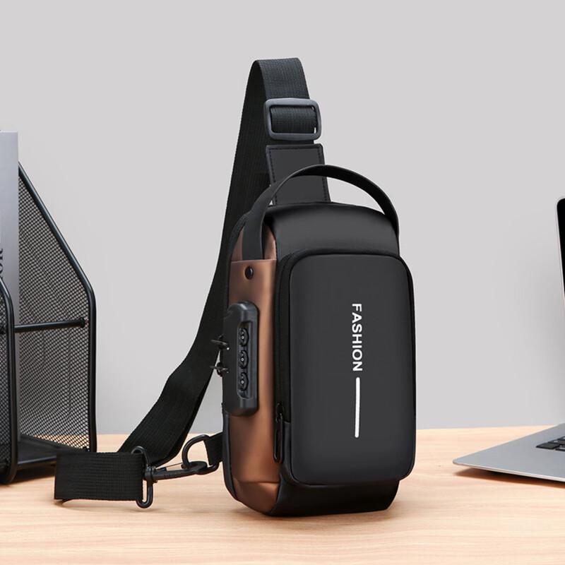 Мужская многофункциональная USB нагрудная сумка