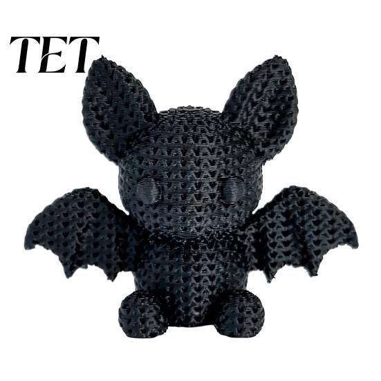 Handmade Style Bat Statue 3D Printed Figurine with Knitted Texture, Cartoon Halloween Decoration, Creative Birthday Gifts for Lovers Cute Animal Desk