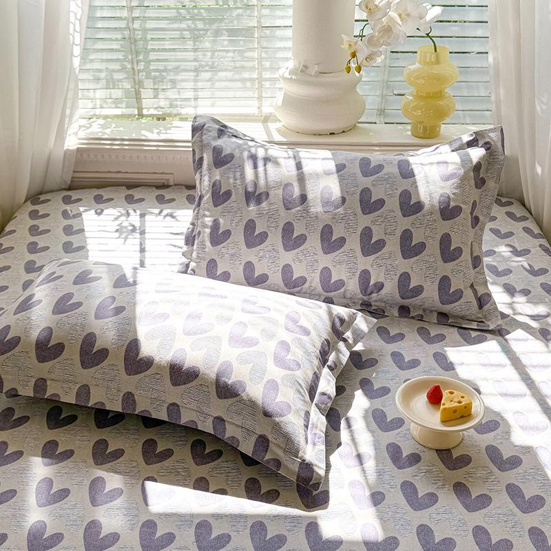 Хлопковые наволочки: Чистый хлопок, простой стиль для дома, общежитий, одноместных и двухместных комнат (Одиночный/Пара)