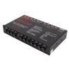 Car Audio Graphic Equalizer Universal Low Pass 7‑Band Variable Gain Adjustment High Level Input EQ for Stereo System