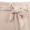 DEELUXE 74 Women's Beige Roseline Pants with Front Knot
