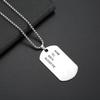 Мужское ожерелье из титановой стали, кулон в стиле милитари, модная личность, хип-хоп, цепочка для свитера, кулон, сплавные украшения