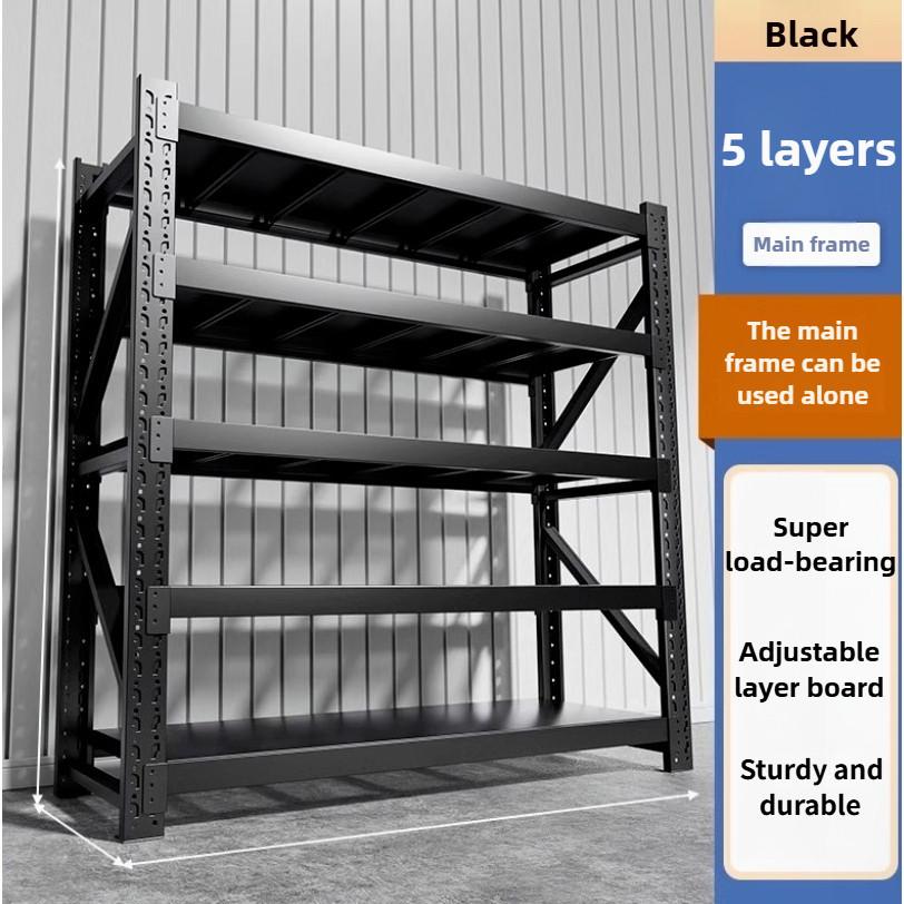 Thickening Storage Shelves Warehouse Heavy-duty Floor Display Rack Household Supermarket Multi-function Iron Shelf