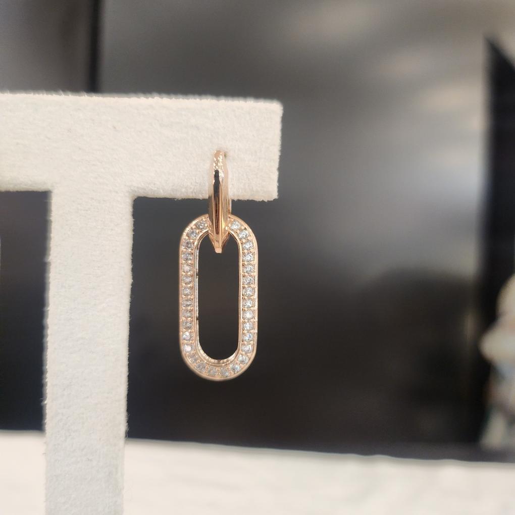 ARTRIA Двойные круглые серьги-клипсы в одно касание APSERIN0004PKF