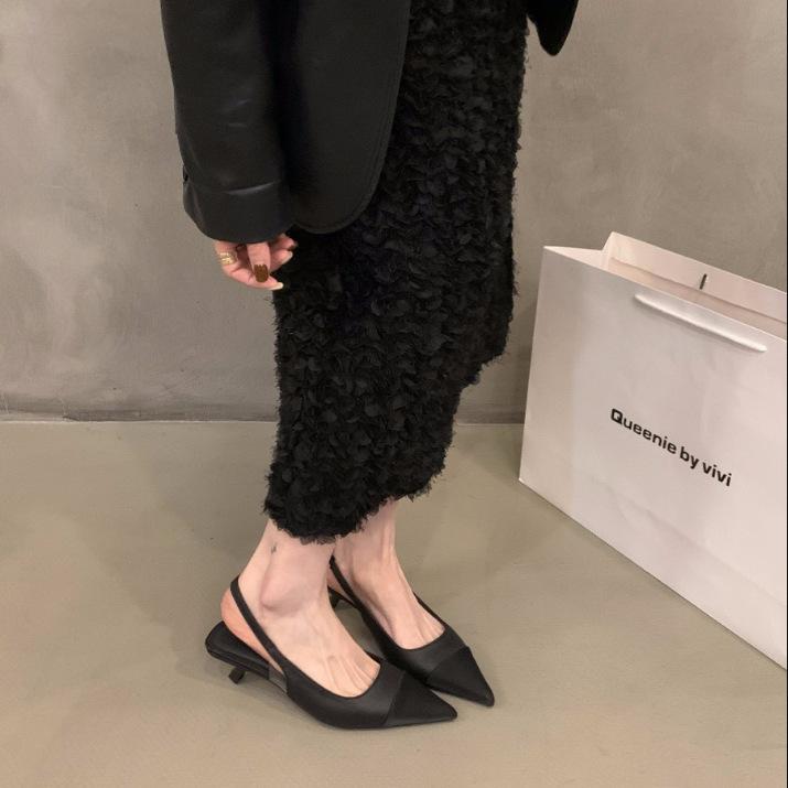 Французские серебристые туфли-лодочки с темпераментным бантом, туфли феи, новая весна-лето 2025, остроносые туфли на высоком каблуке, маленькие ароматные одинарные туфли