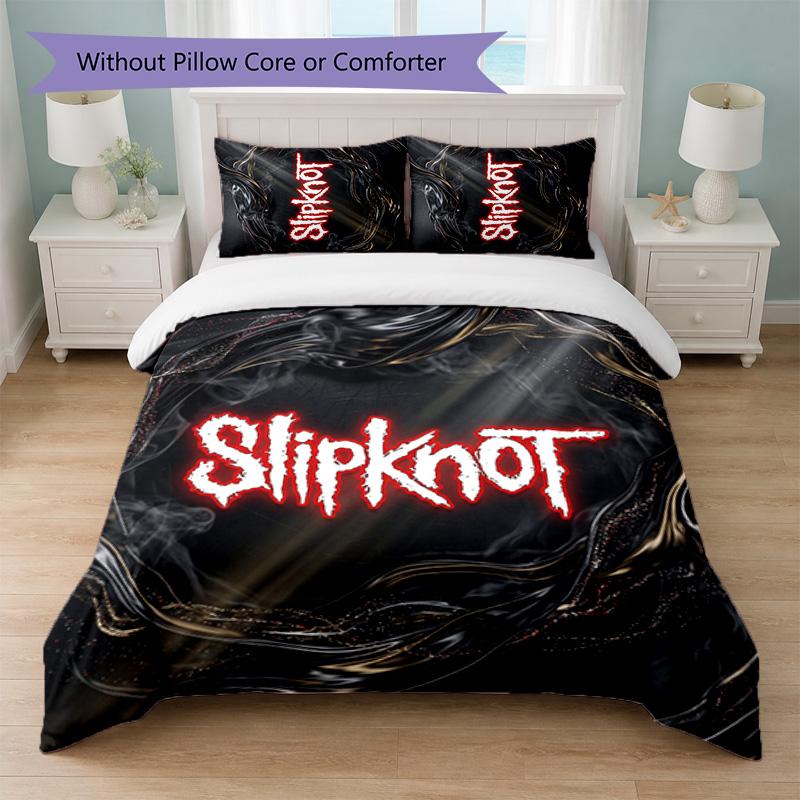 Комплект постельного белья Slipknot 3 шт. Пододеяльник с двумя наволочками Мягкое постельное белье для домашней спальни