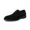 Fashion 2025New Male Lace-Up Pointed Toe Oxfords Shoes Casual Leather Flat Designer Club Shoes Classic Comfy Wedding Dress Business Shoe
