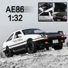 Initial D 1:32 Sound And Light Simulation Car Model AE86 Alloy Car Model Return Force Toy