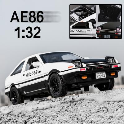 Инициал Ди 1:32 Звук и свет Симуляция Модель автомобиля AE86 Сплав Модель автомобиля Игрушка с возвратом