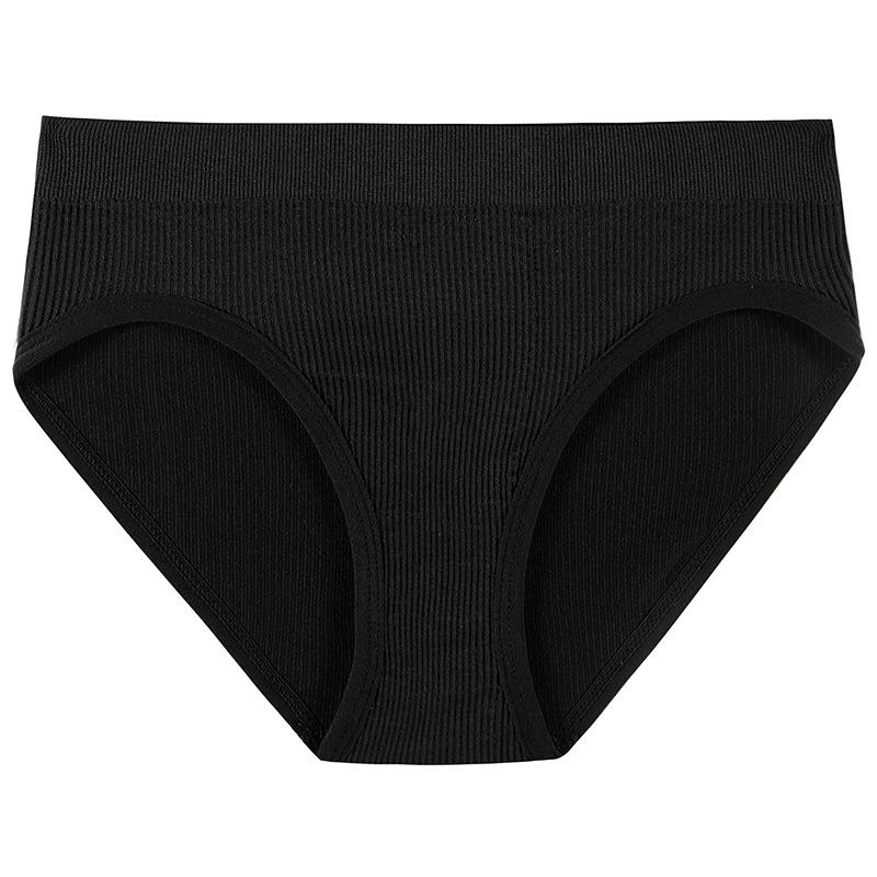 Нижнее белье для женщин, бесшовное и удобное, треугольное нижнее белье, чистый хлопок, дышащее, приподнимающее бедра, однотонное женское нижнее белье