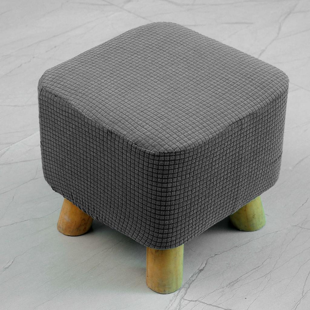 Утолщенный эластичный чехол для квадратного табурета