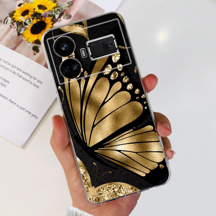 Для Realme GT5 240 Вт / GT3 / GT Neo 3 / GT Neo 5 Чехол Милый Мультяшный Роскошный Мягкий Силикон Прозрачный Чехол для Телефона Задняя Крышка Capas