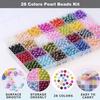 Набор бусин для браслетов 1960 шт. 6 мм 28 цветов Набор для изготовления поделок своими руками для изготовления ювелирных изделий Браслет Ожерелье Серьги Аксессуары