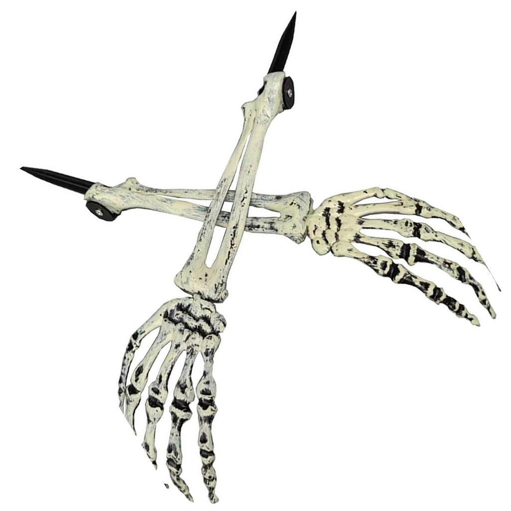 Realistic Skeleton Hand Ground Stake Halloween Decoration Durable Plastic Prop For Outdoor Haunted Yard Party Decor