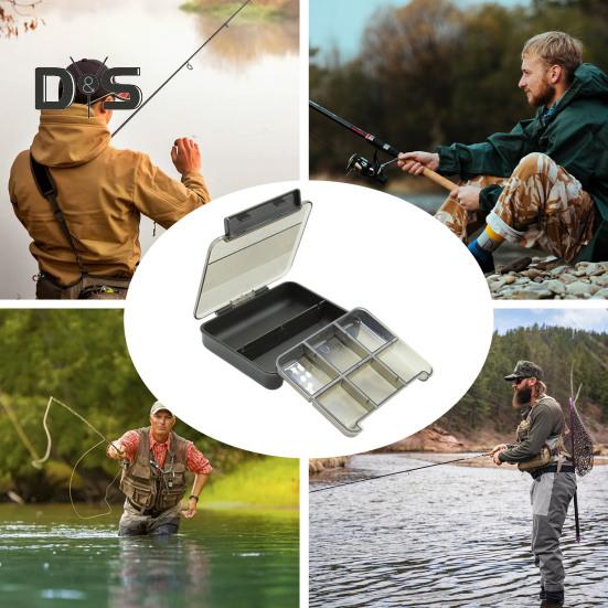 Ящик для хранения рыболовных приманок с несколькими отделениями Компактный дизайн Малый размер Чехол-органайзер для рыболовных принадлежностей
