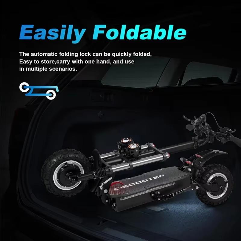 Новый электросамокат J-30max 6000 Вт Двухмоторный Аккумулятор 60 В 38 Ач Электросамокат Складной Высокомощный Спорт на открытом воздухе Максимальная скорость 85 км/ч Электрические самокаты