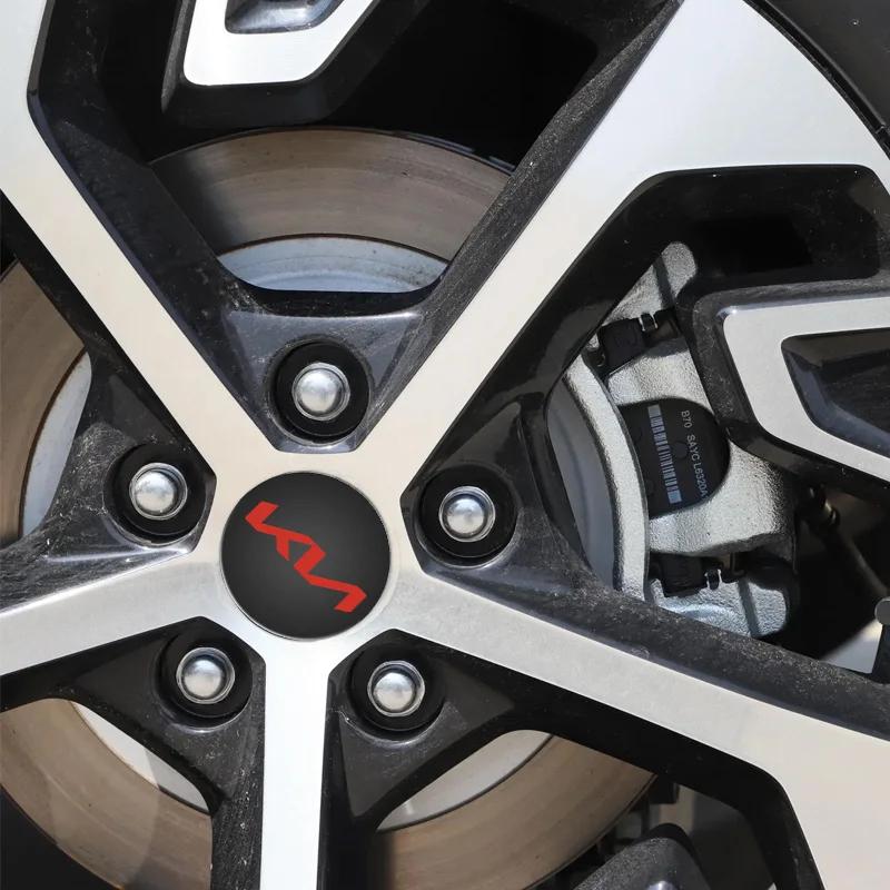 AABJB1 4pcs 58MM Car Wheel Hub Center Caps 54mm 56mm For Rim Cover For KIA K3 K5 Rio Sportage Ceed 3 4 K5 Picanto Optima Sorento