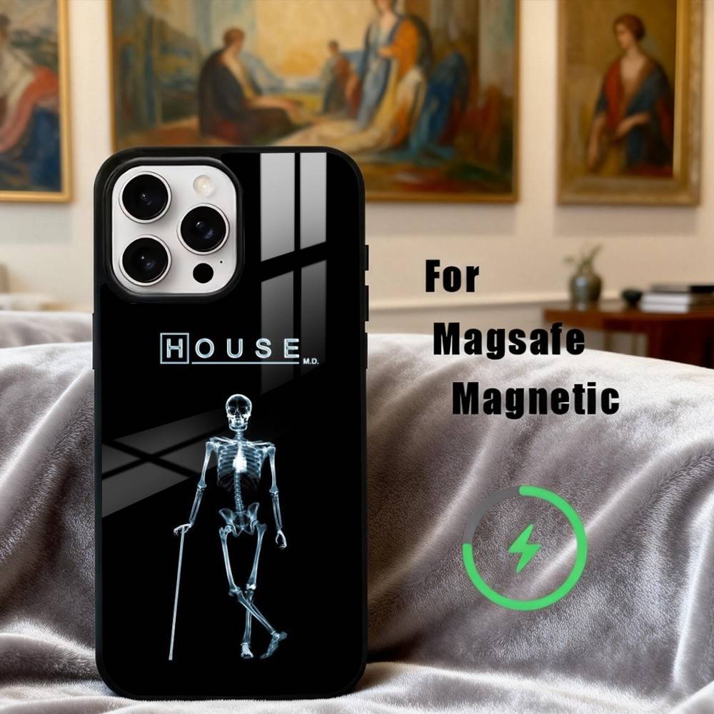 Чехол для телефона D- Dr H-House-E из ТВ-сериала Для iPhone 17, 16, 15, 14, 13, 12, 11 Plus, Pro Max Магнитный Для Magsafe Беспроводной Зарядки