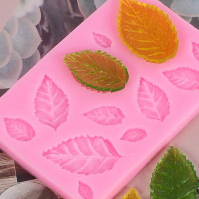 DIY украшения для выпечки торта лист силиконовая форма помадка торт кухонные инструменты для выпечки шоколадная форма лист растения силиконовая форма