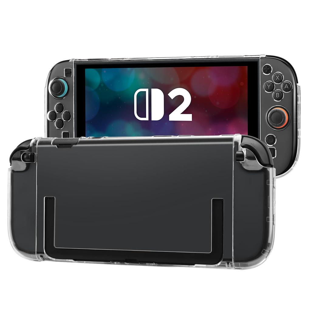 Tasikar Nintendo Switch 2 Separate Transparent Compatible with Dock and Controllers Cover, Case, Ultra-Slim, Joy-Con (Clear) [no_operating_system]