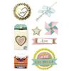 8 Fun 3D Effect Stickers - 5 Cm