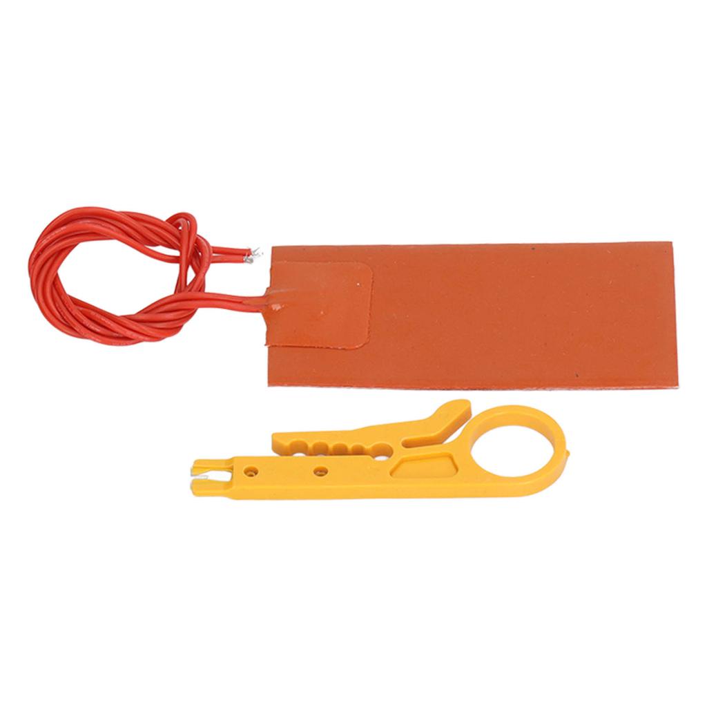 Силиконовый нагревательный коврик Безопасный Высокая эффективность теплопередачи Гибкий нагревательный мат 12В 15Вт 250 градусов Цельсия