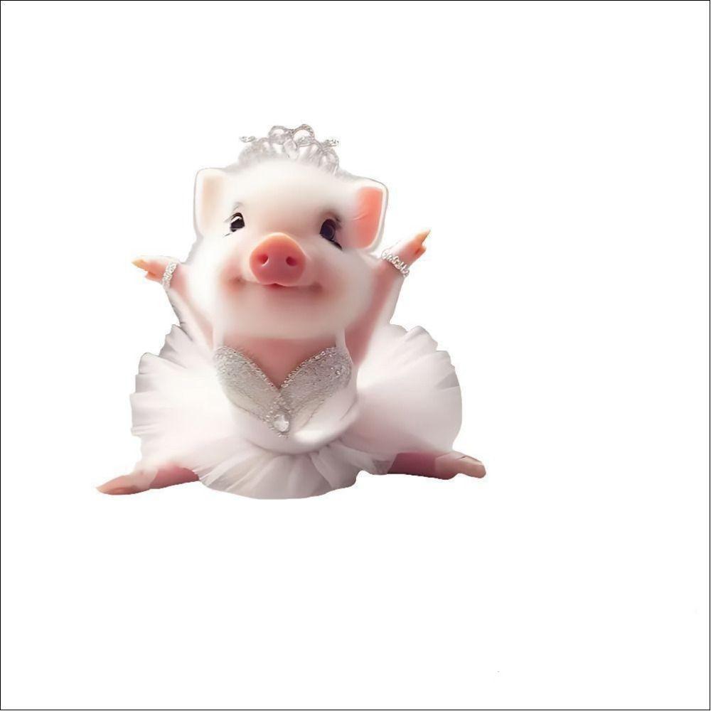 Брелок в форме поросенка, акриловое украшение для рюкзака, подвеска для интерьера автомобиля, украшение для дома