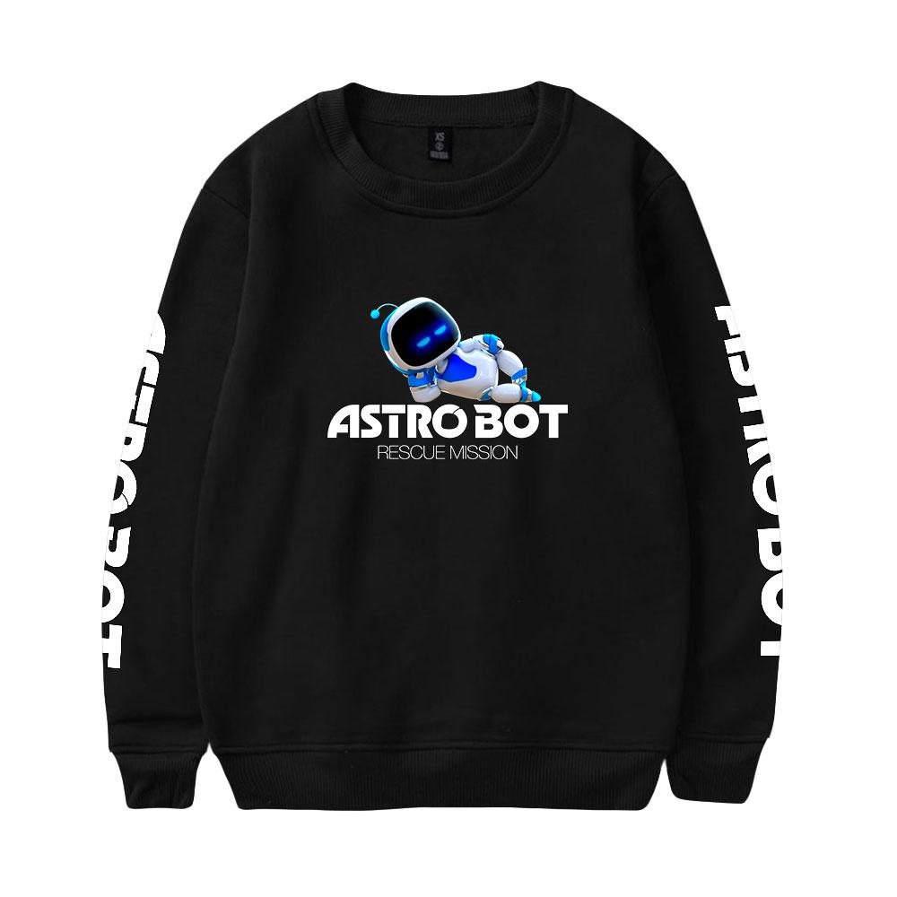 Женские Мужские Худи с Принтом Astro Bot Свитшоты с Капюшоном Круглый Вырез Мужской Пуловер Мужская Одежда Уличная Одежда Спортивный Костюм для Улицы