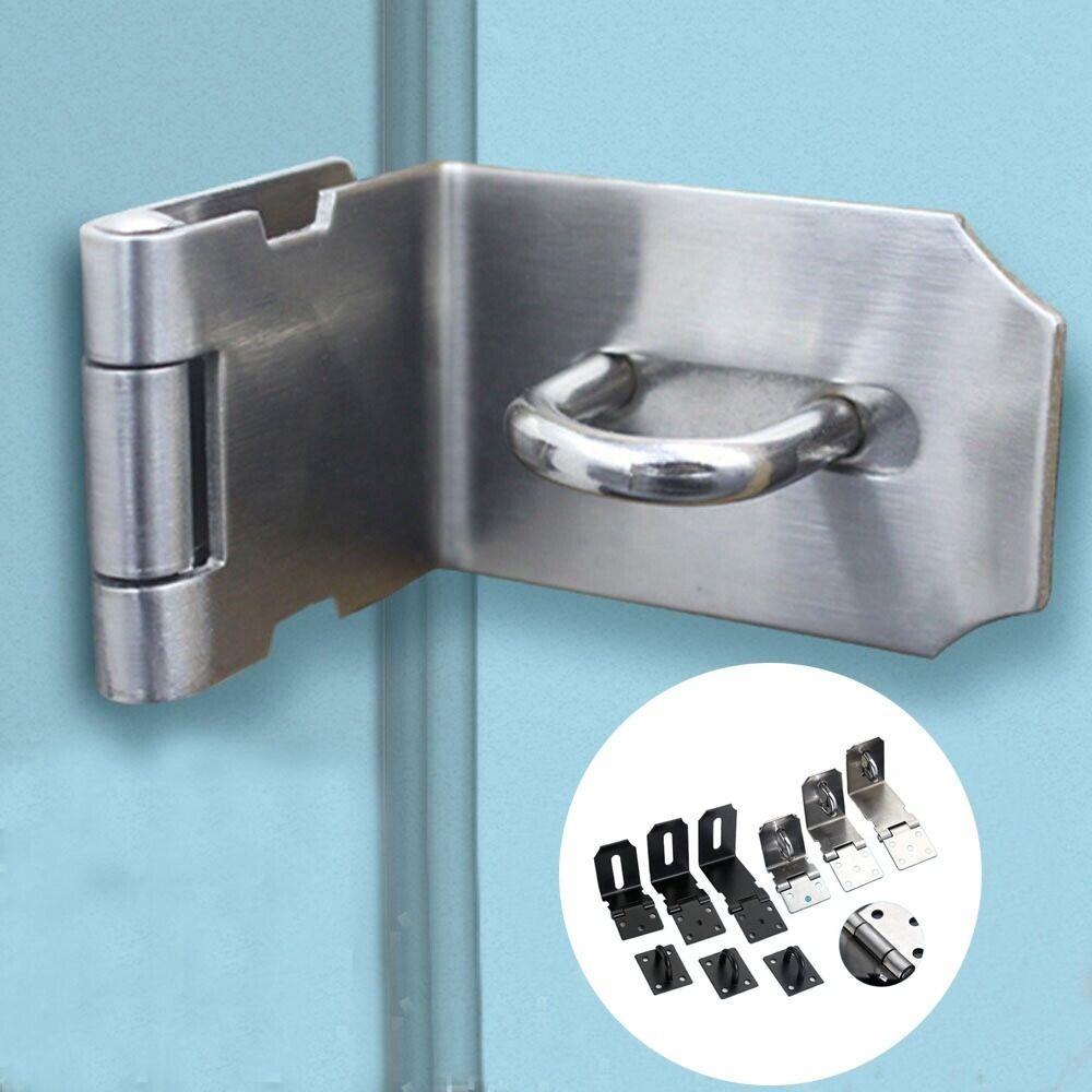 Household Padlock Clasp Stainless Steel Right Angle Buckle New 90 Degree Lock Catch Windows Door