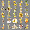 50 Giraffe Doodle Cartoon Cute Animal Children's DIY Skateboard Water Cup Luggage Stickers
