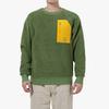 Puma Retro Crewneck Sweatshirt With Contrast Pocket And Faux Shearling Men Tops Dark-Green 534814-67